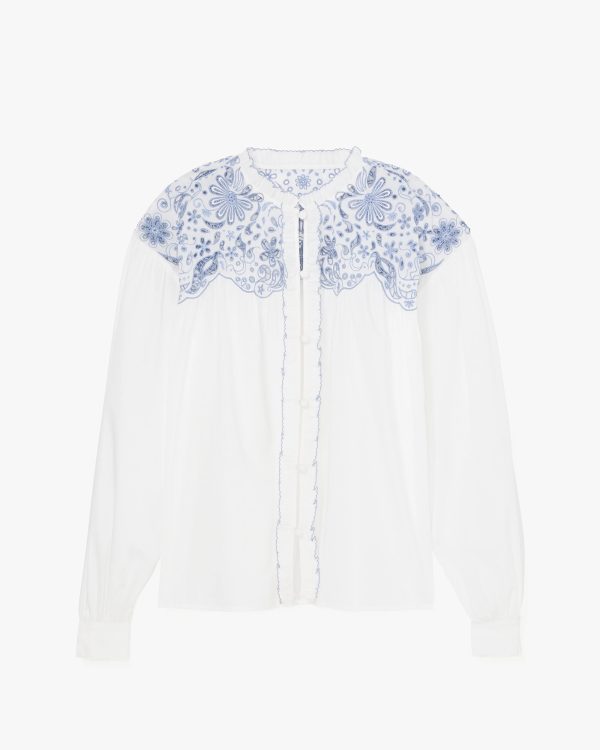 Kate Spade Floral Embroidered Blouse