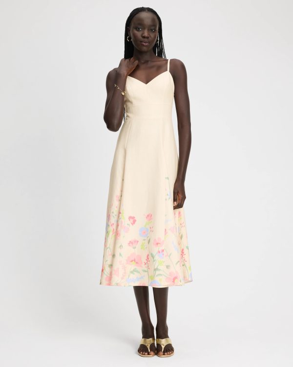 Kate Spade Whimsical Garden Midi Dress