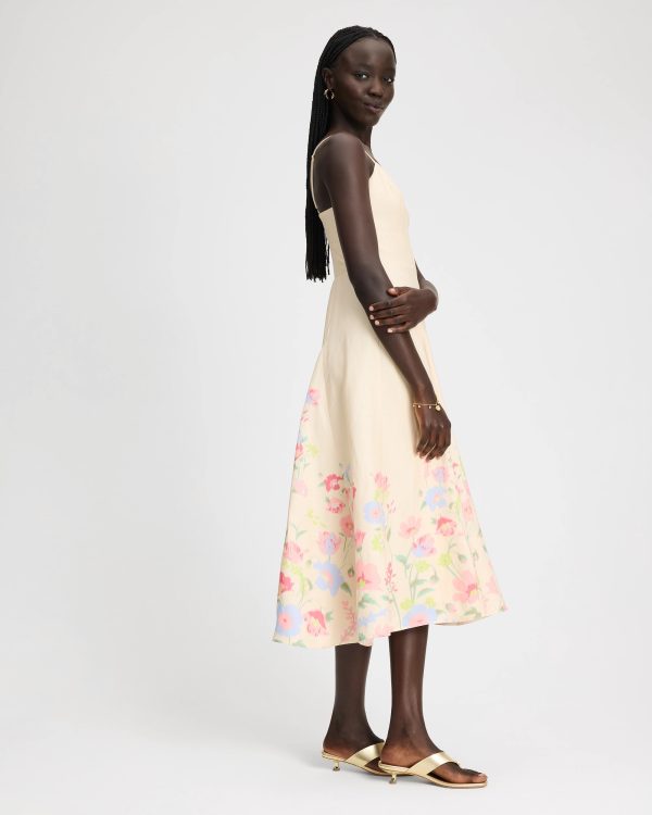 Kate Spade Whimsical Garden Midi Dress