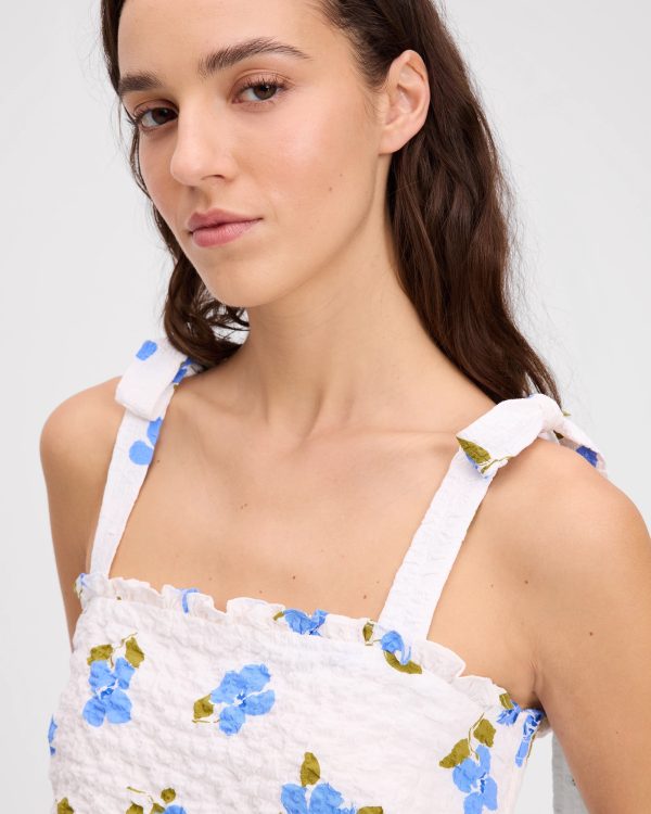 Kate Spade Painterly Bouquet Tiered Top