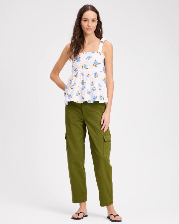 Kate Spade Painterly Bouquet Tiered Top