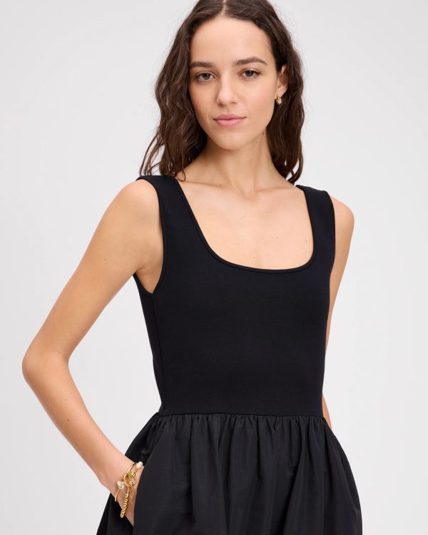 Kate Spade Mixed Media Midi Dress