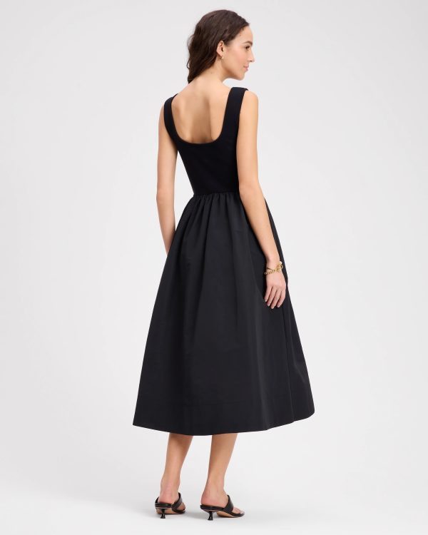 Kate Spade Mixed Media Midi Dress