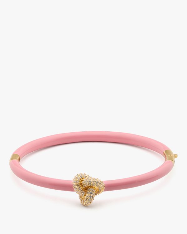 Kate Spade Double Knot Pave Hinged Bangle
