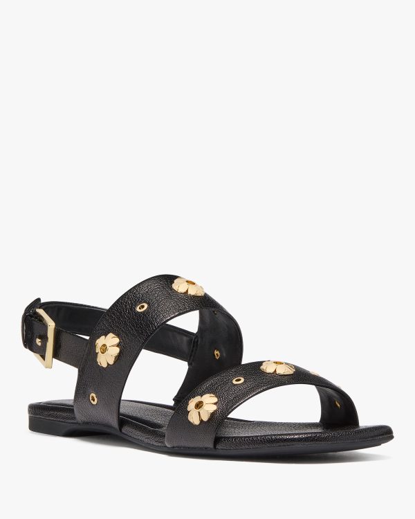 Kate Spade Spade Flower Stud Flat Sandals