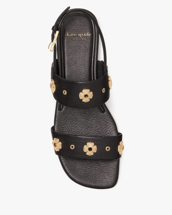 Kate Spade Spade Flower Stud Flat Sandals