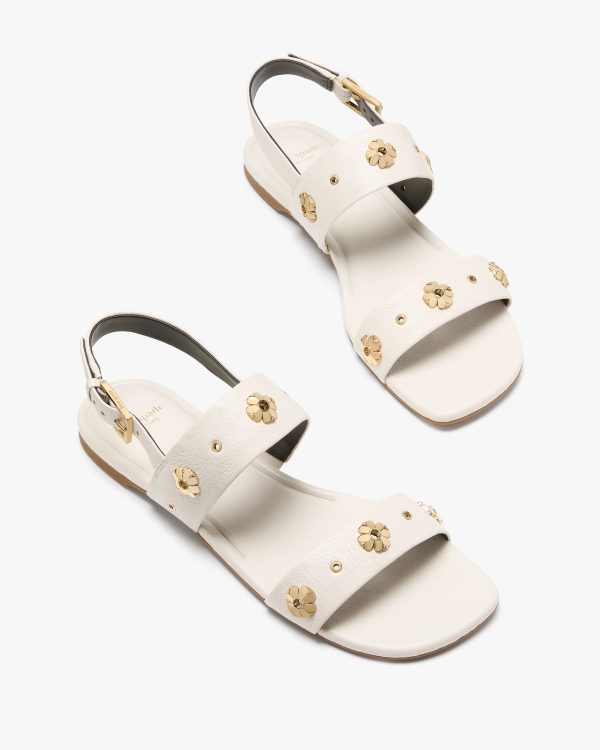 Kate Spade Spade Flower Stud Flat Sandals
