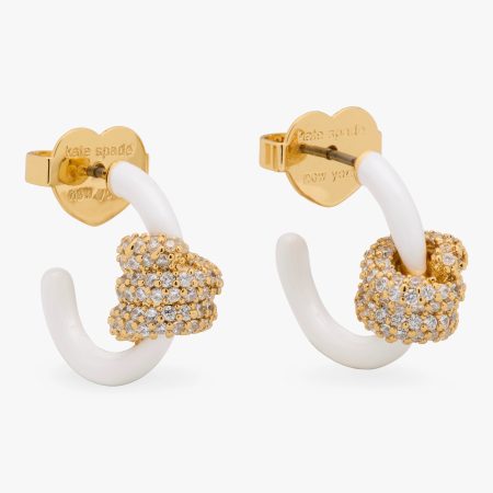 Kate Spade Ropes & Knots Pave Huggies