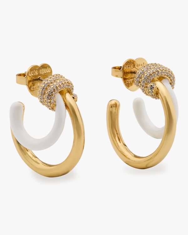 Kate Spade Ropes & Knots Layered Hoops