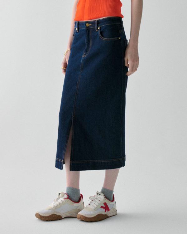 Kate Spade Denim Midi Skirt