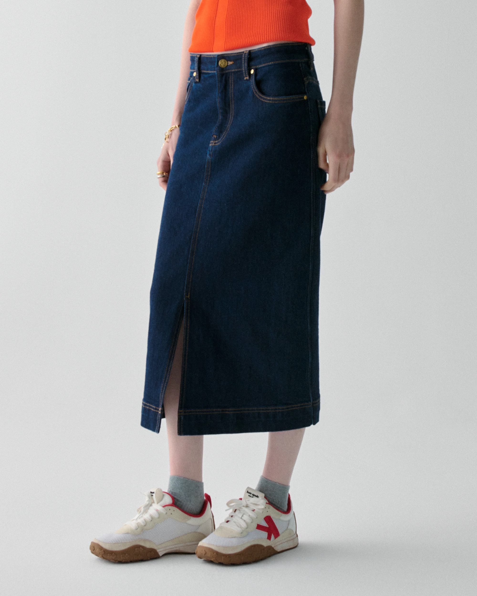 Kate Spade Denim Midi Skirt