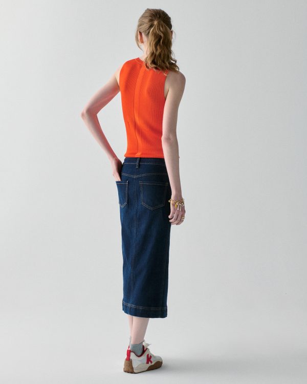 Kate Spade Denim Midi Skirt