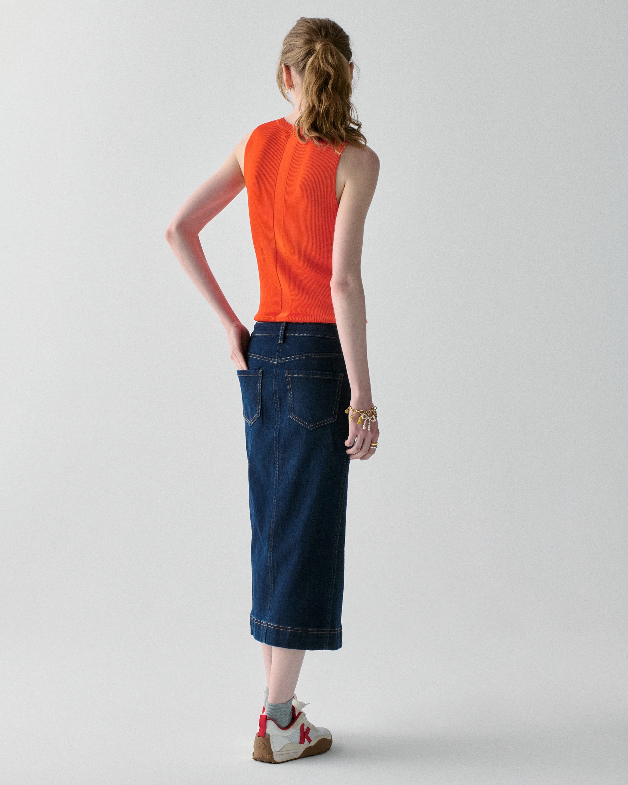 Kate Spade Denim Midi Skirt - Image 2