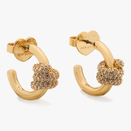 Kate Spade Ropes & Knots Pave Huggies