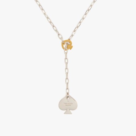 Kate Spade Statement Spade Lariat Necklace