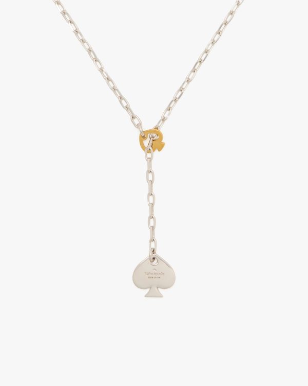Kate Spade Statement Spade Lariat Necklace