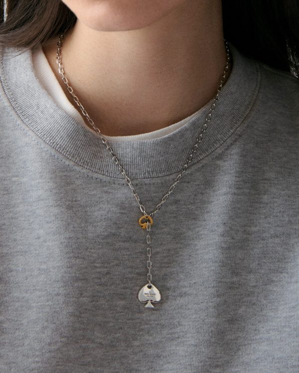 Kate Spade Statement Spade Lariat Necklace
