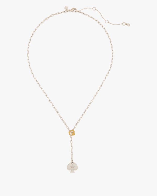 Kate Spade Statement Spade Lariat Necklace