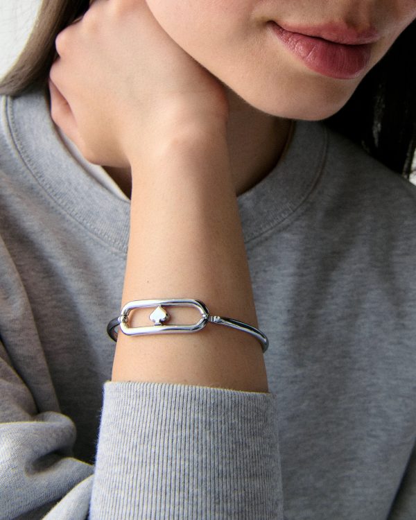 Kate Spade Cut To The Chase Oval Spade Bangle