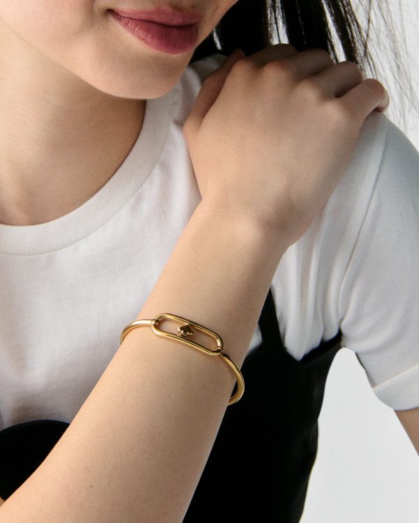 Kate Spade Cut To The Chase Oval Spade Bangle