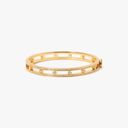 Kate Spade Cut To The Chase Pave Spade Hinge Bangle