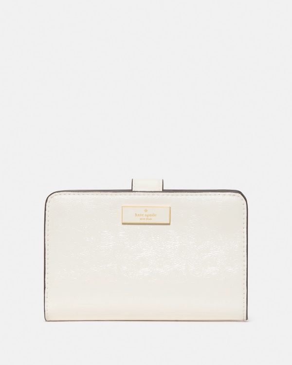 Kate Spade Bridget Crinkle Patent Medium Compact Bifold Wallet