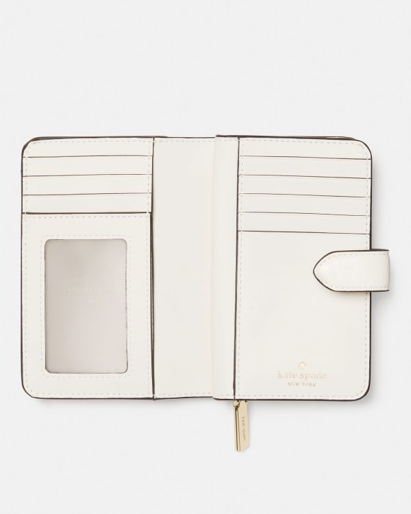 Kate Spade Bridget Crinkle Patent Medium Compact Bifold Wallet