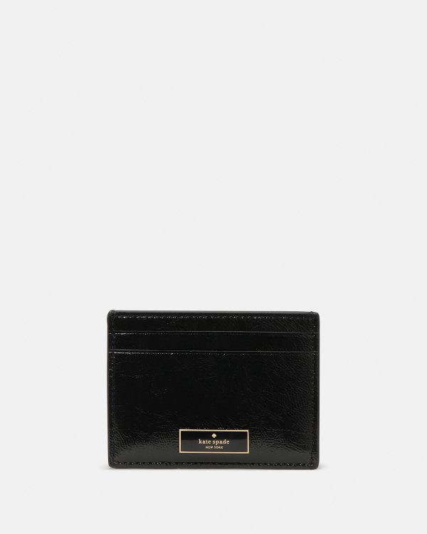 Kate Spade Bridget Crinkle Patent Small Slim Card Holder