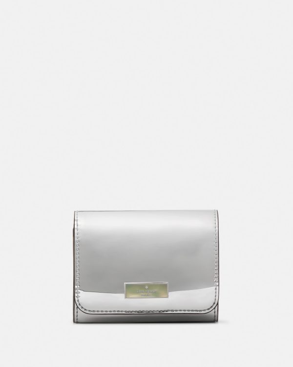 Kate Spade Bridget Mirror Metallic Small L-zip Wallet