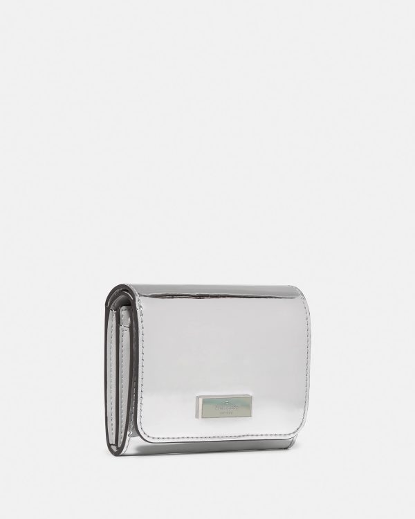 Kate Spade Bridget Mirror Metallic Small L-zip Wallet