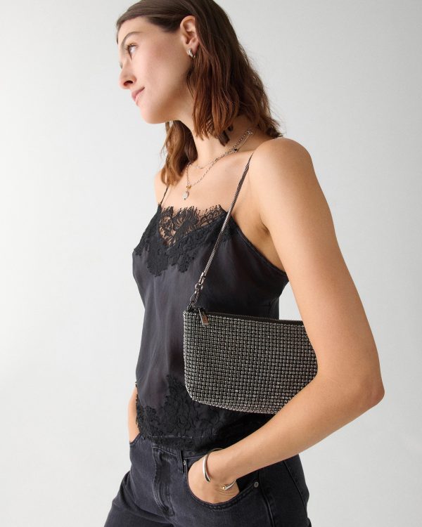 Kate Spade Andie Faux Crystal Mesh Small Shoulder