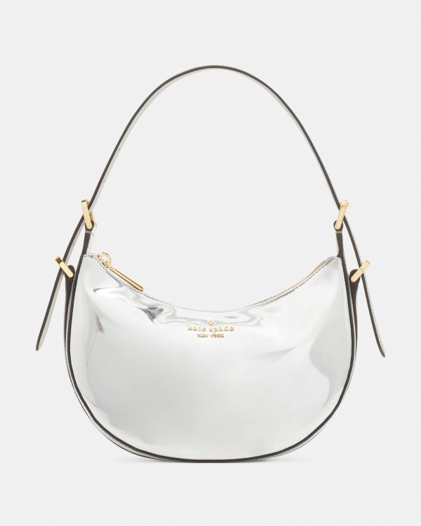 Kate Spade Nova Mirror Metallic Small Crescent Shoulder Bag