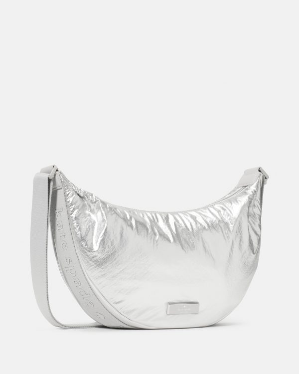Kate Spade Carter Metallic Fabric Sling Bag