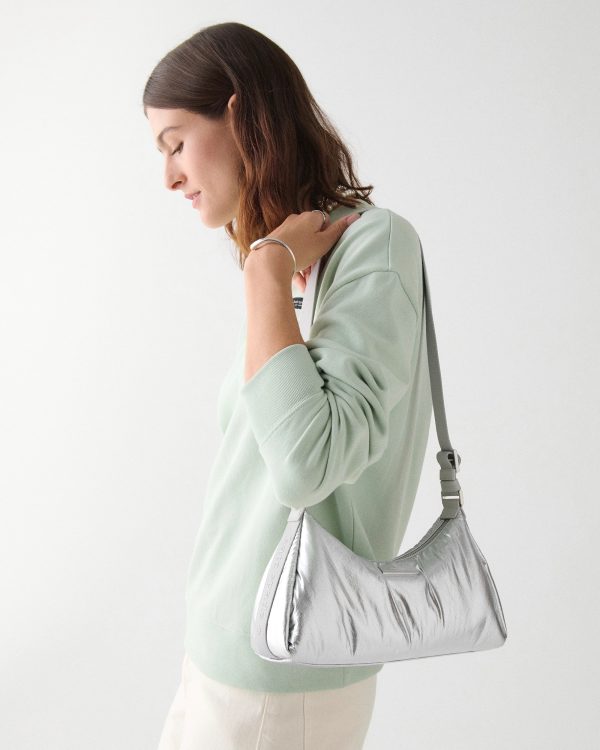 Kate Spade Carter Metallic Fabric Small Shoulder Bag