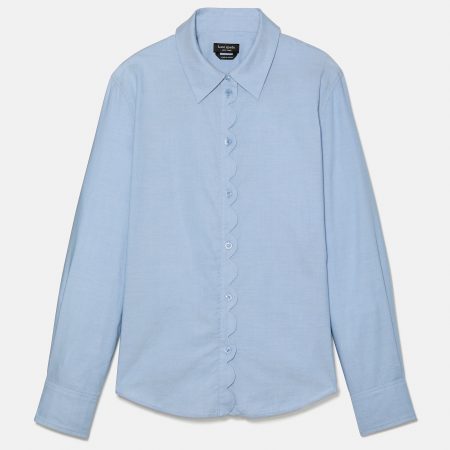 Kate Spade Oxford Scallop Shirt