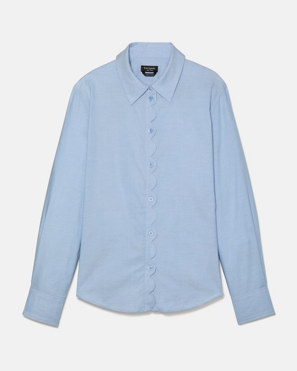 Kate Spade Oxford Scallop Shirt