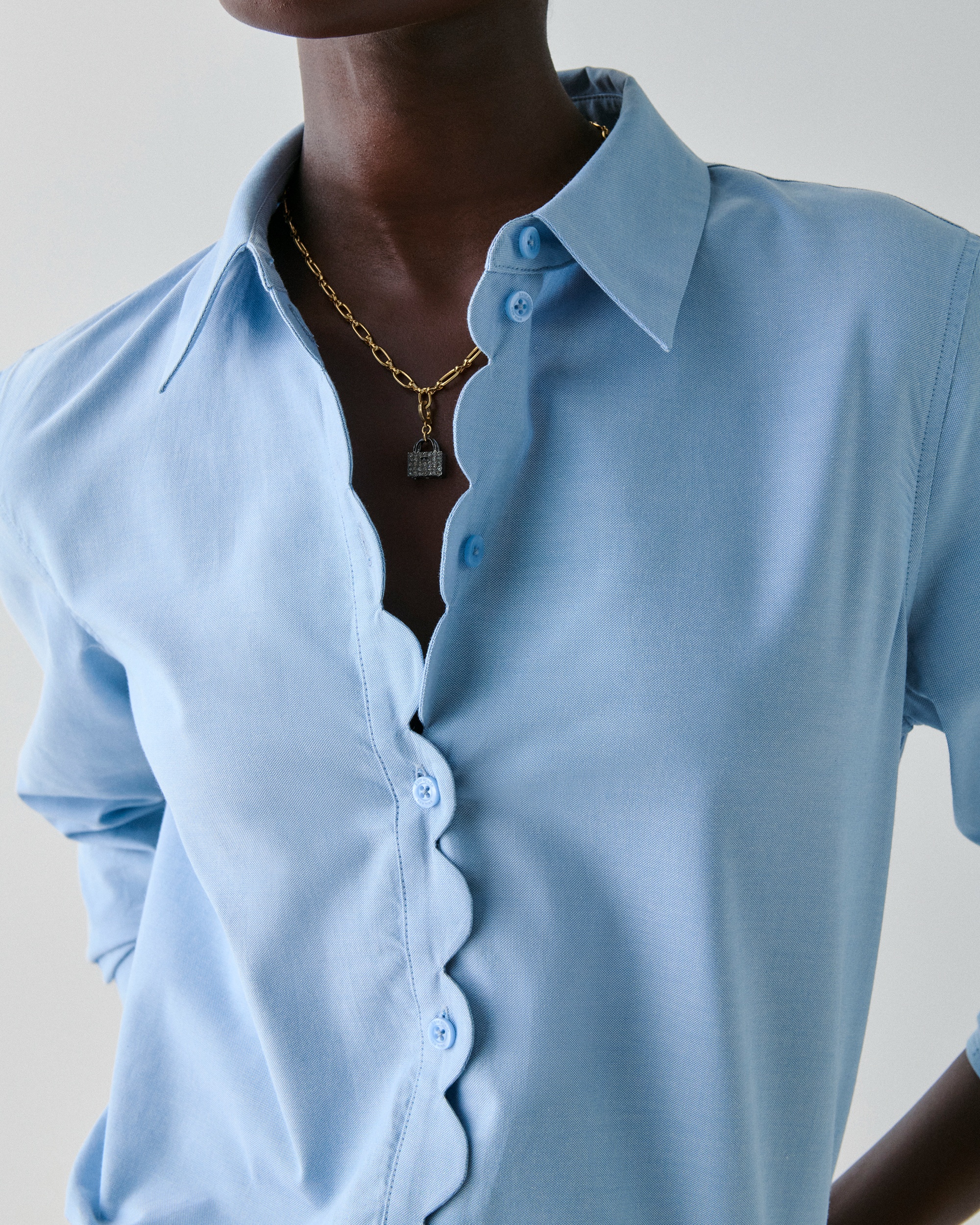 Kate Spade Oxford Scallop Shirt - Image 5