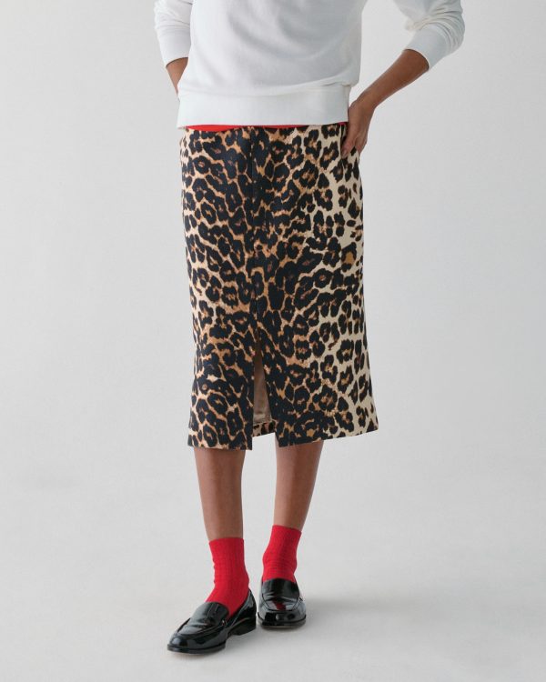 Kate Spade Leopard Midi Skirt