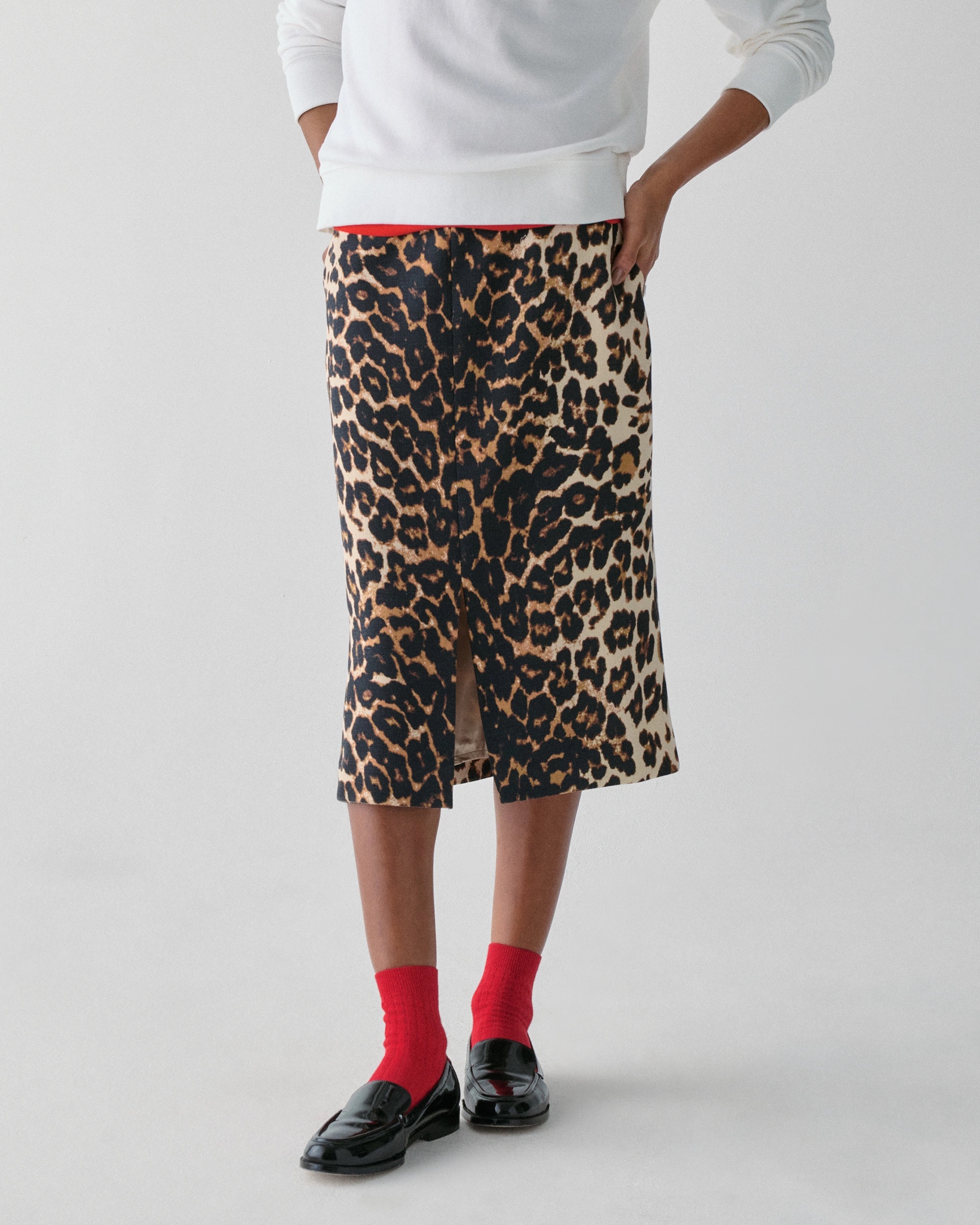 Kate Spade Leopard Midi Skirt - Image 2