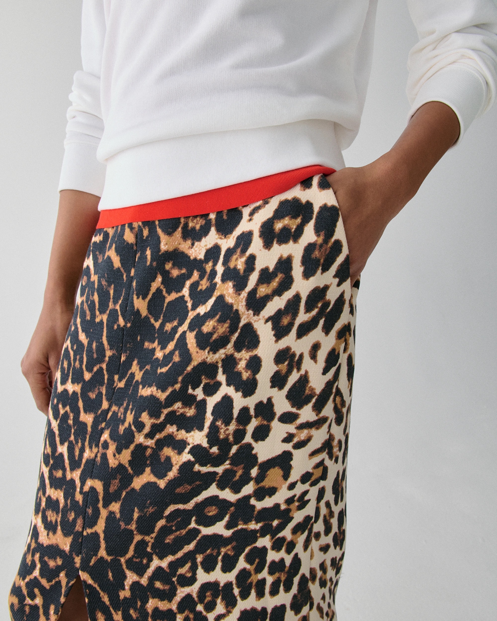 Kate Spade Leopard Midi Skirt - Image 3