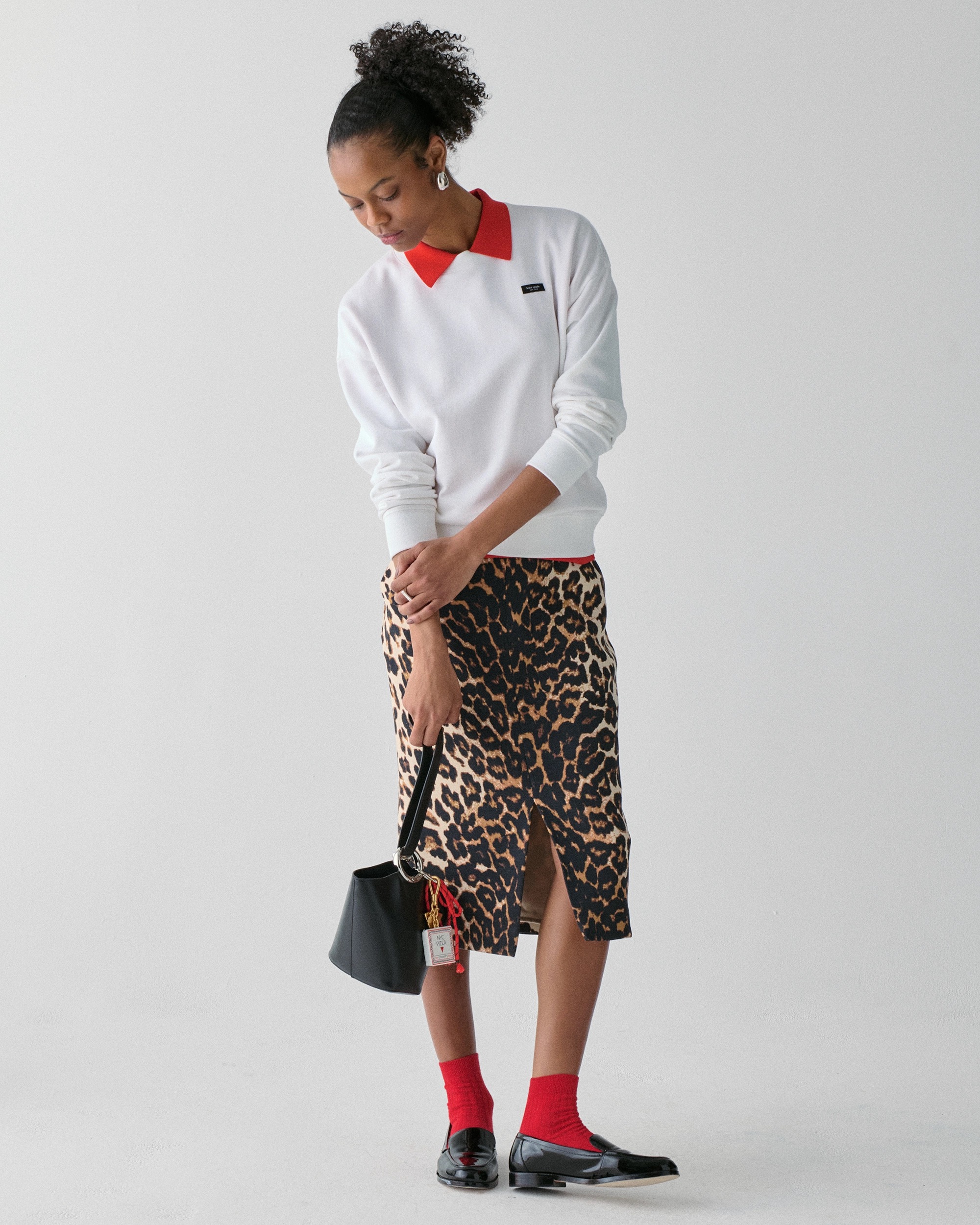 Kate Spade Leopard Midi Skirt - Image 4