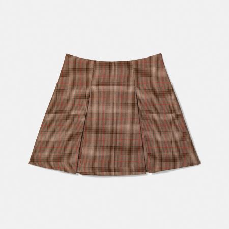 Kate Spade Plaid Box Pleat Mini Skirt