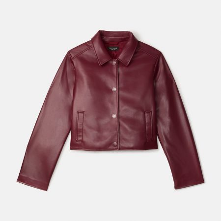 Kate Spade Faux Nappa Leather Jacket