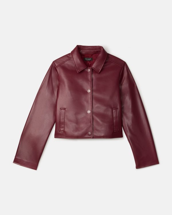 Kate Spade Faux Nappa Leather Jacket