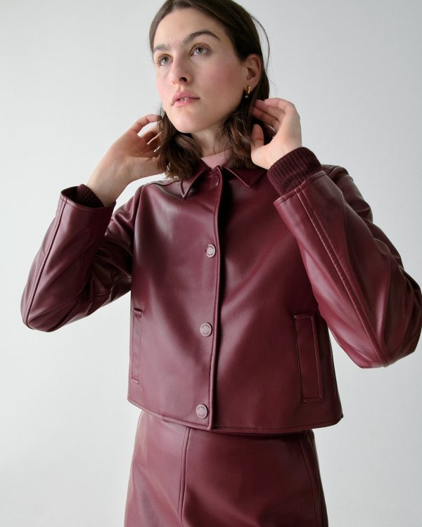 Kate Spade Faux Nappa Leather Jacket