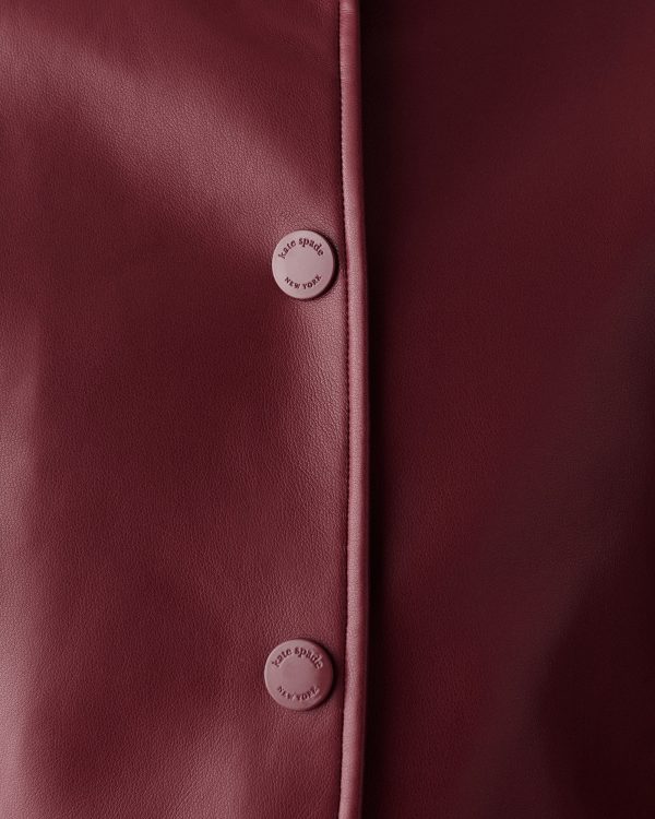 Kate Spade Faux Nappa Leather Jacket