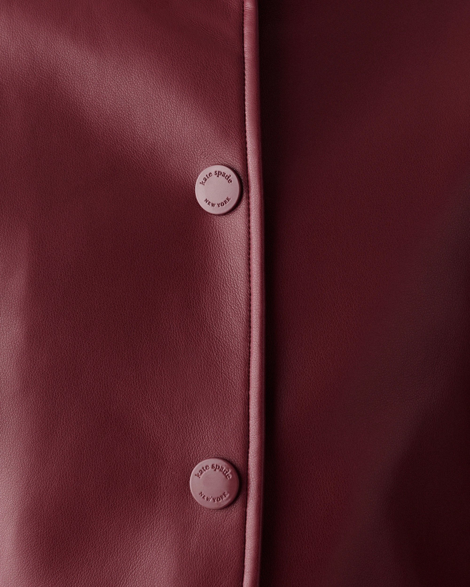 Kate Spade Faux Nappa Leather Jacket - Image 3
