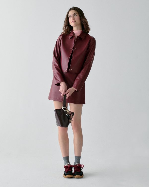 Kate Spade Faux Nappa Leather Jacket