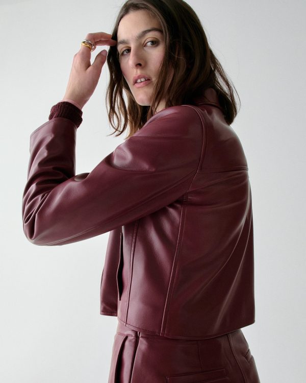 Kate Spade Faux Nappa Leather Jacket