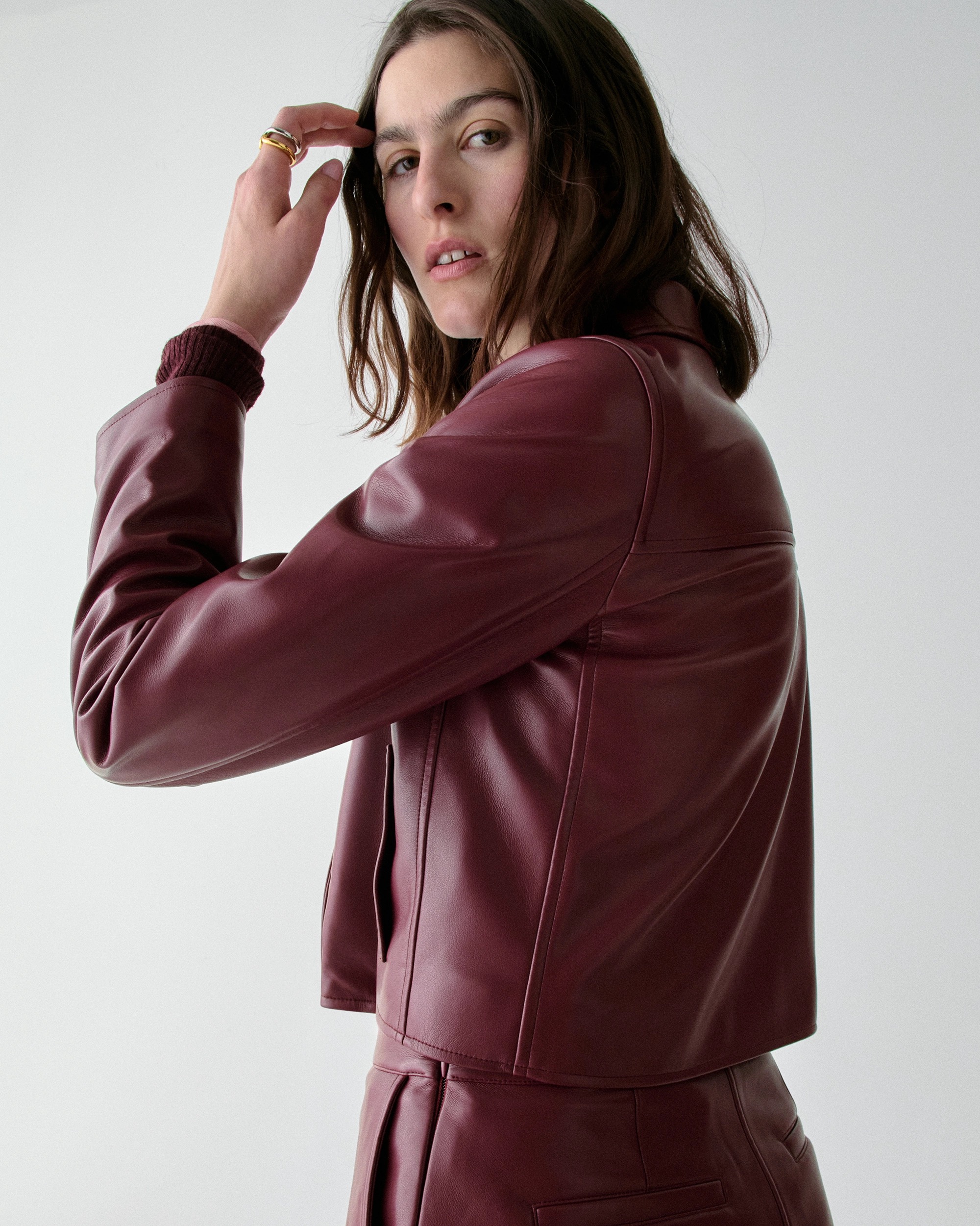 Kate Spade Faux Nappa Leather Jacket - Image 5